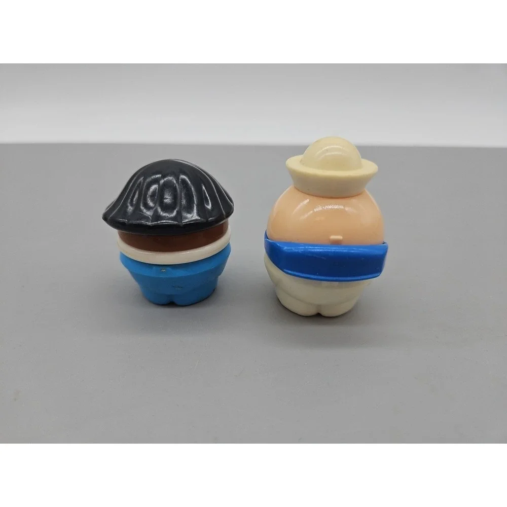 Vintage Little Tikes Toddler Tots Navy Sailor, African American‎ Chunky Lot Of 2